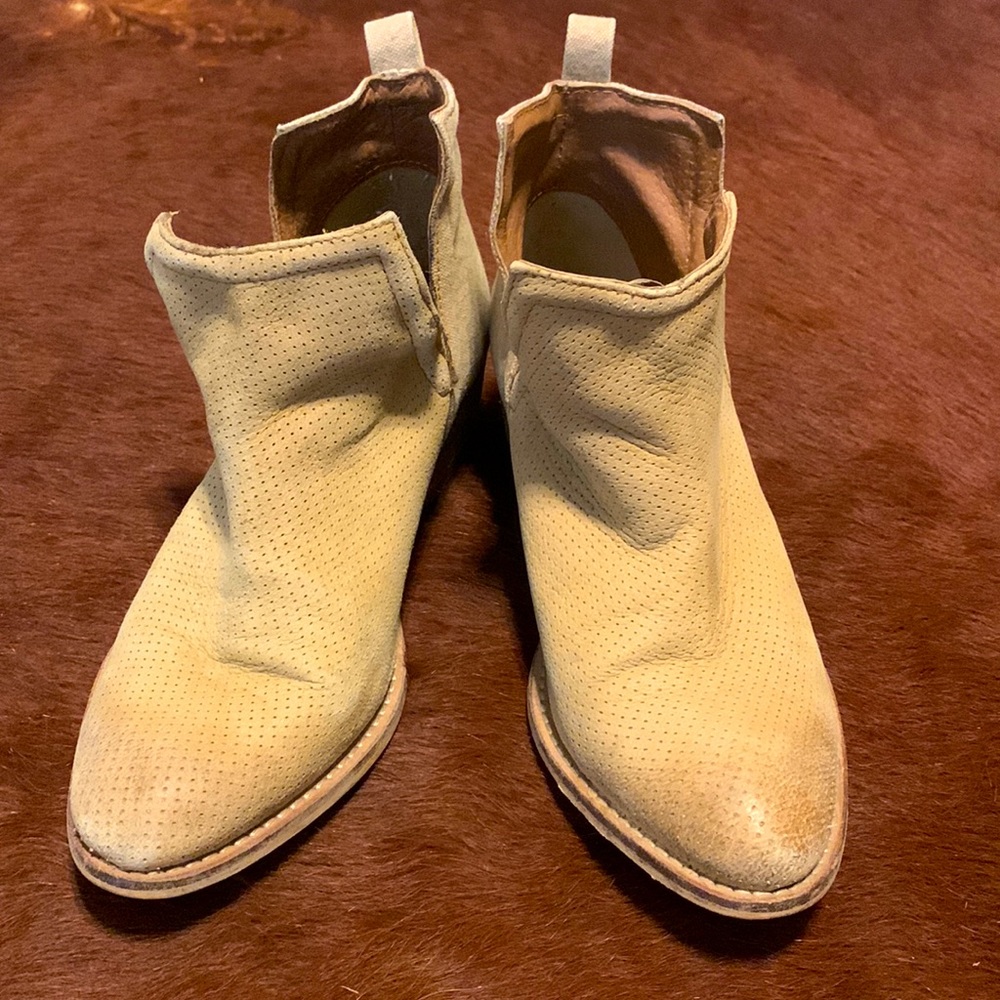 Tan booties. Size 7.5
